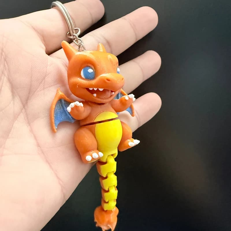 Móc khoá chaza flexi in 3D, ảnh chụp thật sản phẩm